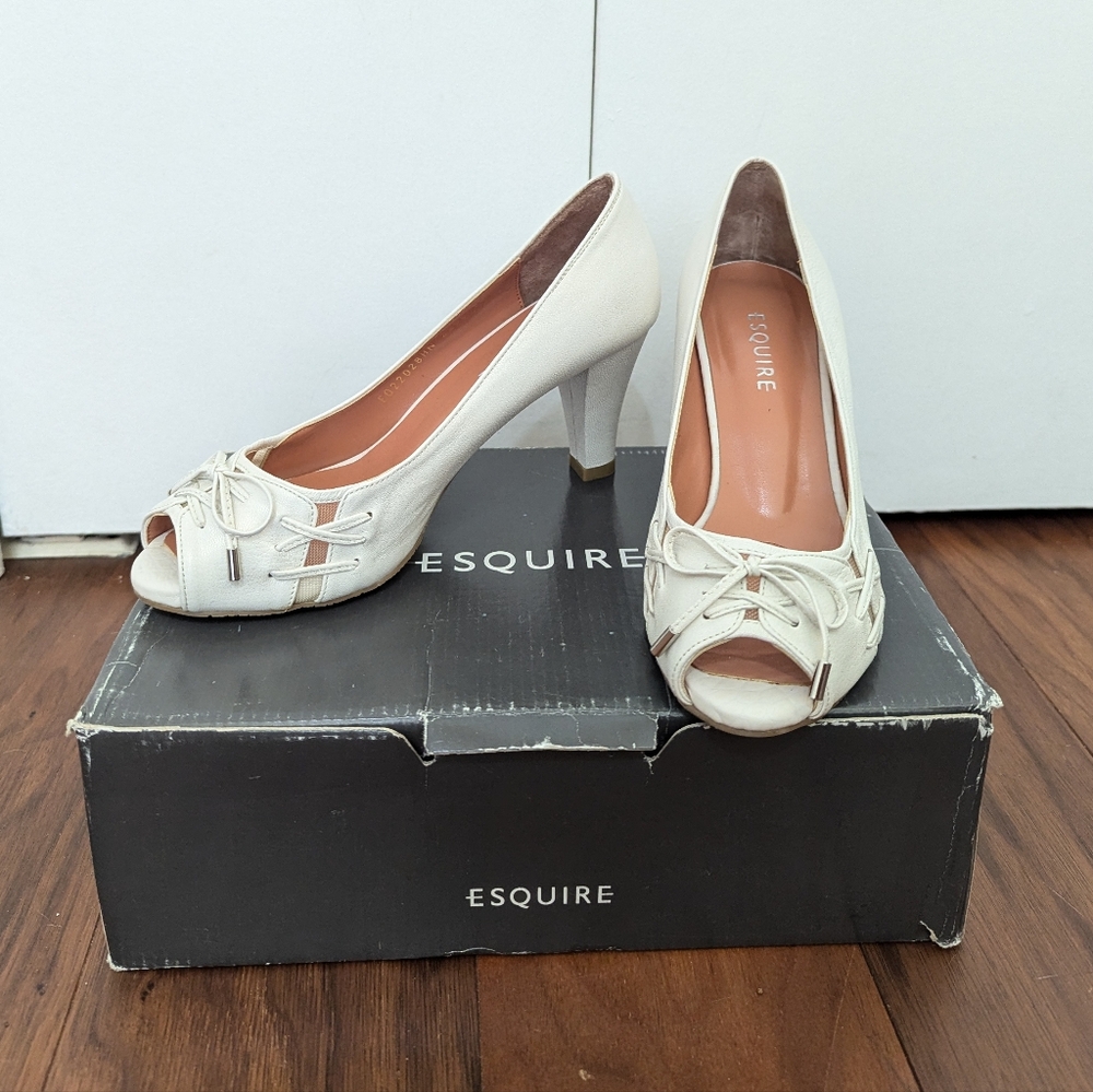 Esquire Cream heels